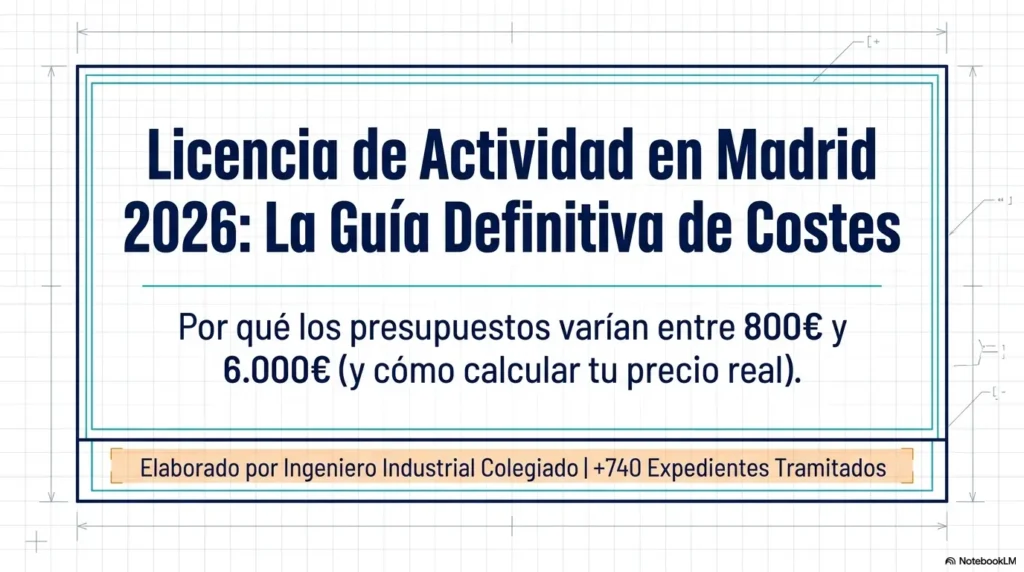 Precio de una Licencia de Actividad en Madrid en 2026: Guía Completa de Costes
